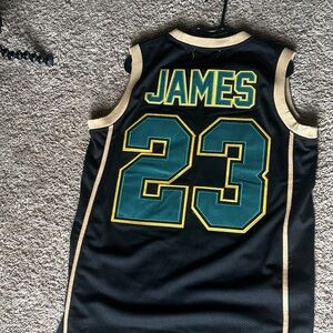 Black and Gold Basketball Jersey